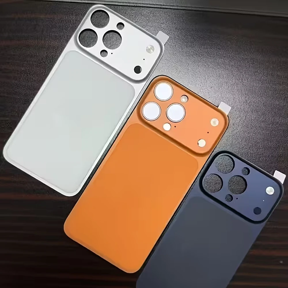Matte, ultradünne, weiche Rückseiten-Handyhülle für iPhone 16 15 14 13 Pro Max, glänzender Aufkleber, sofortige Verwendung, 17er-Cover, Original