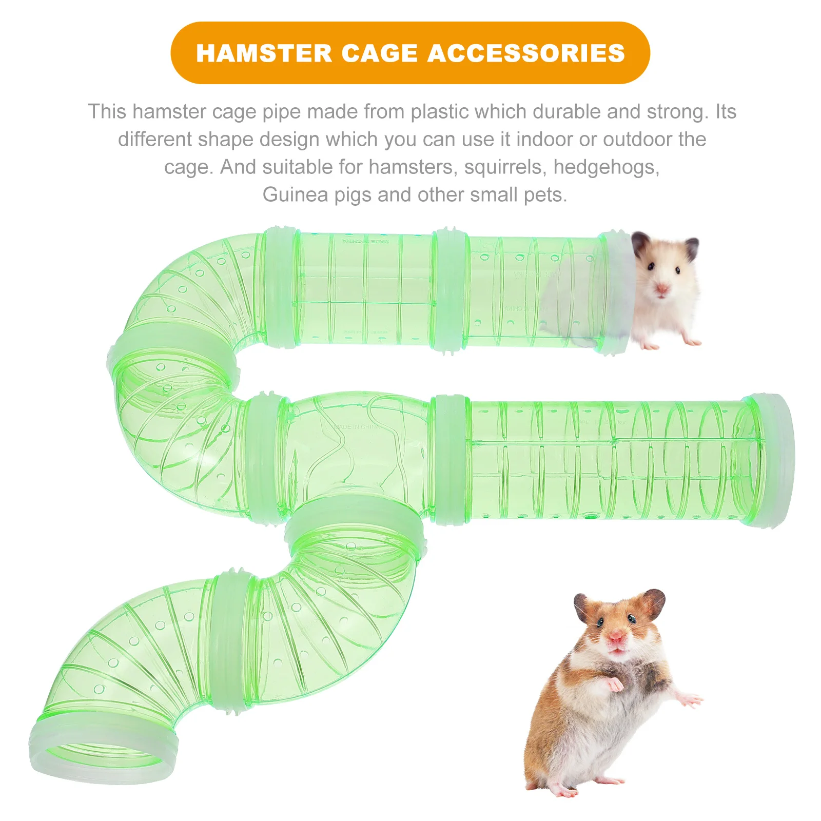 Hamster Tubes Cage S Tunnel Tunnels Tube Accessories Toys Pet External Mouse Ferret Kit Guinea Set Connection Rat Hideout Maze