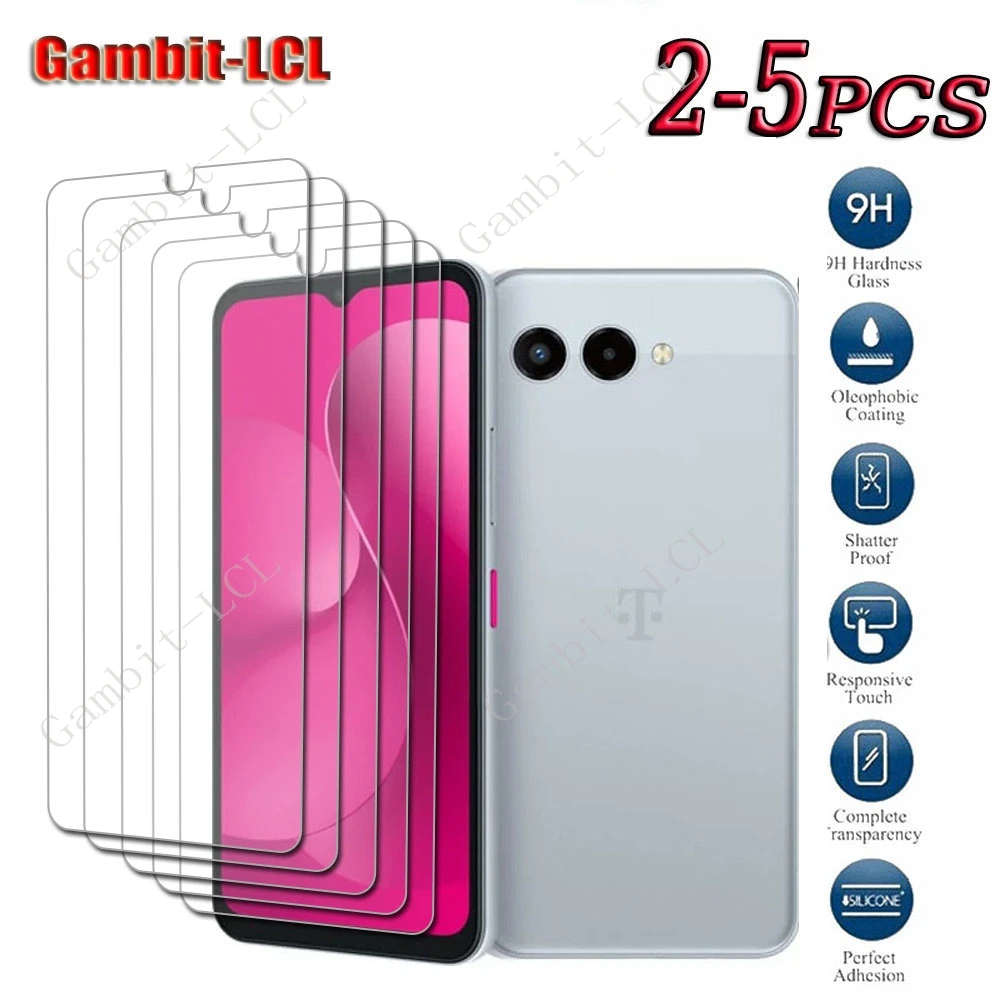 2-5PCS 9H Hd Tempered Glass For T-Mobile Revvl 8 7 (T Phone 3 2 ) 6.6" On REVVL…