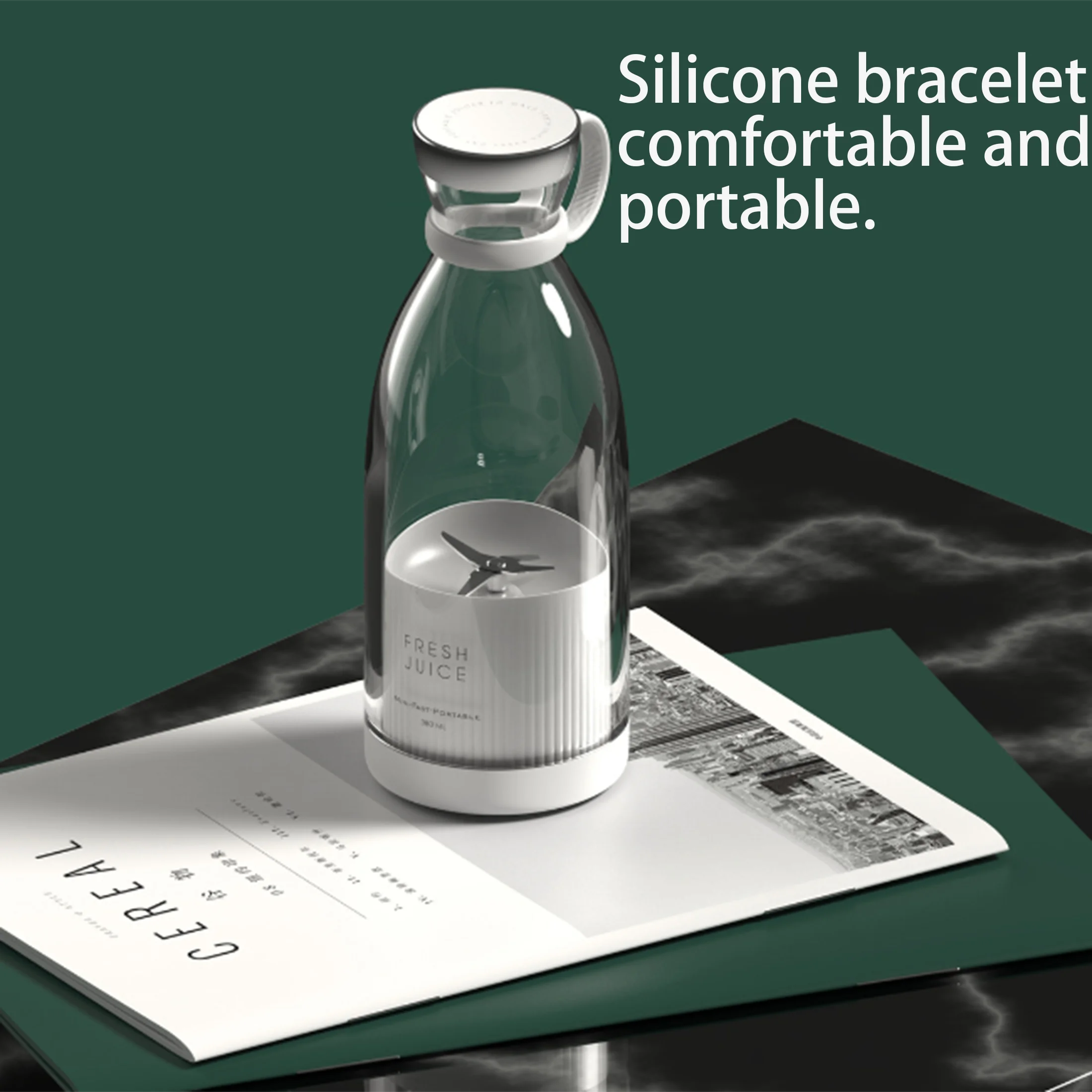 1 قطعة عصارة كهربائية - عصارة مشروبات طازجة وصحية آمنة وسهلة الاستخدام