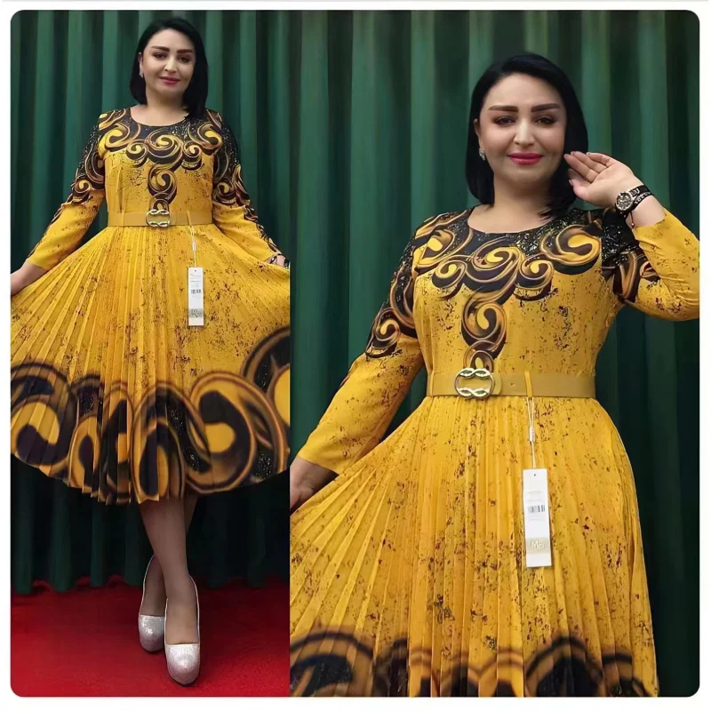 

Professional Plus Size African Print Dress for Women