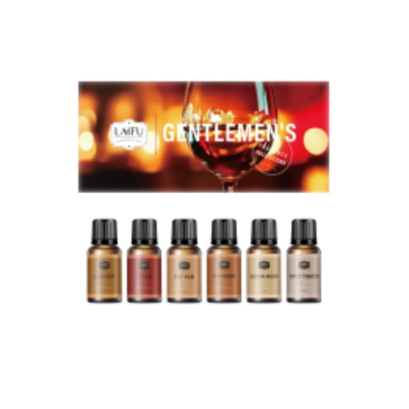 مجموعة مكونة من 6 قطع من الزيوت العطرية الفاخرة - اللافندر والأوكالبتوس والنعناع والليمون وشجرة الشاي والبرتقال |   نقي وطبيعي 100% للرائحة