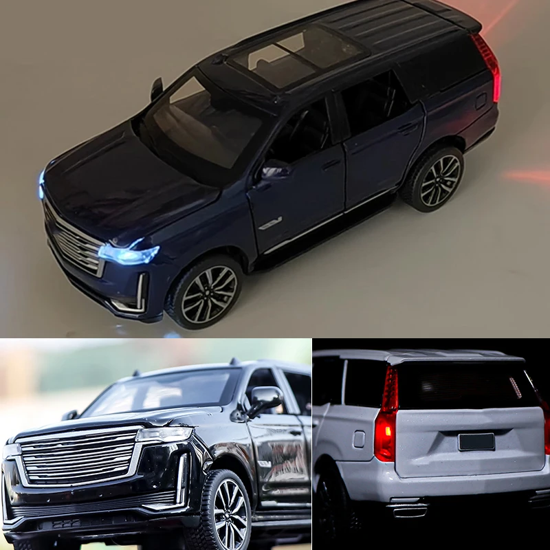 لعبة نموذج سيارة سيدان/SUV مصنوعة من خليط معدني بمقياس 1:32 - وظيفة الصوت والضوء، أبواب قابلة للفتح، عمل سحب للخلف - هدية مثالية لعيد الميلاد للأولاد