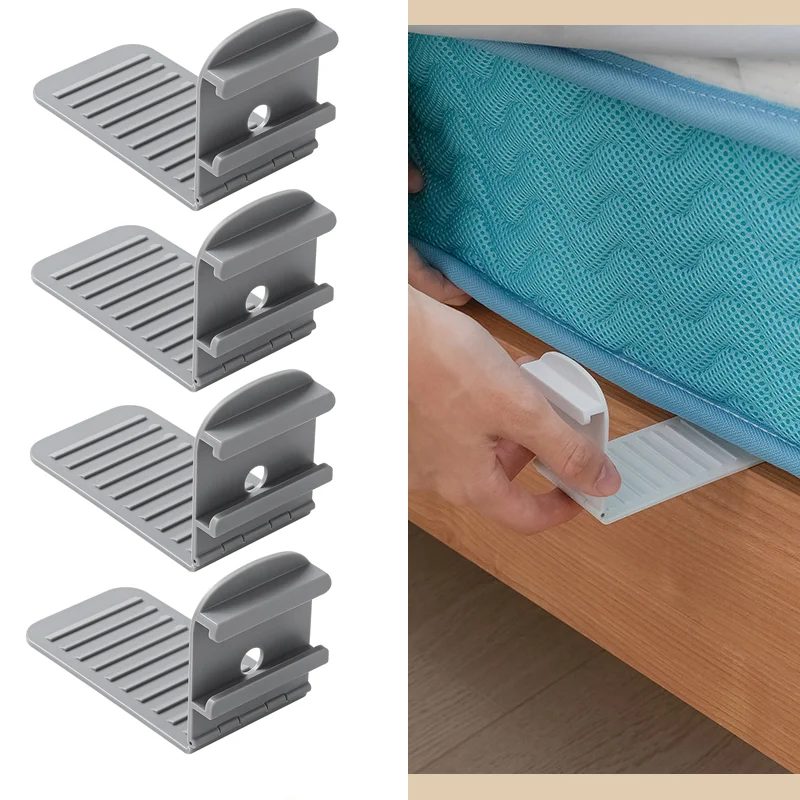 

4pcs Multi-Functional Non-slip Bed Sheet Holder Adjustable Plastic Bed Cover Fixing Clip Household Anti-Shift Fasteners Home