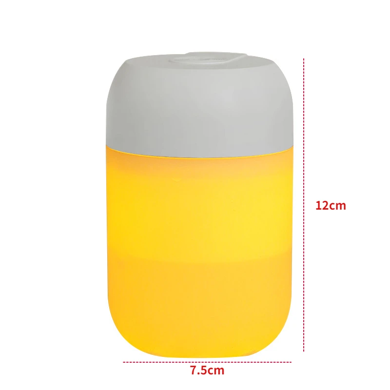 Air Humidifier Aroma Essential Oil Diffuser แบบพกพาเงียบความชื้นสำหรับรถบ้าน USB พร้อมหลอดไฟ LED Home Appliance
