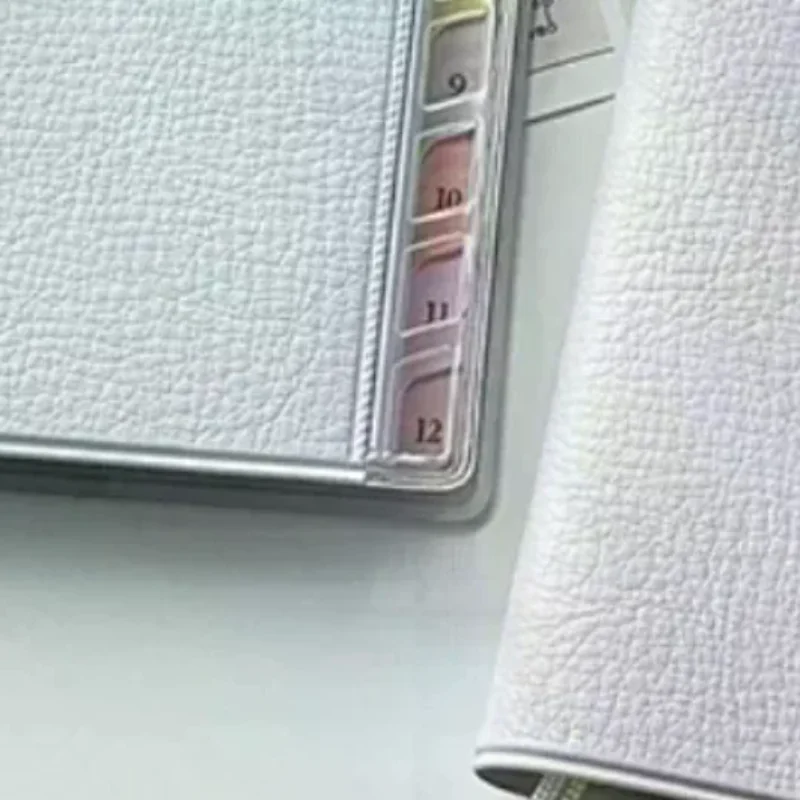 دفتر تقويم مذكرات 2026 مخطط مع كتيب جدول قشرية قوس قزح عالي القيمة ملاحظات عمل الخطة الأسبوعية الشهرية