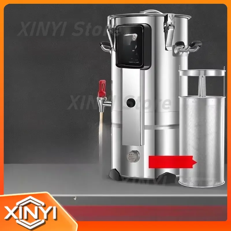 Fully Automatic Microcomputer Soybean Milk Machine for Home Kitchen Commercial Use Freshly Ground Heated Large Capacity