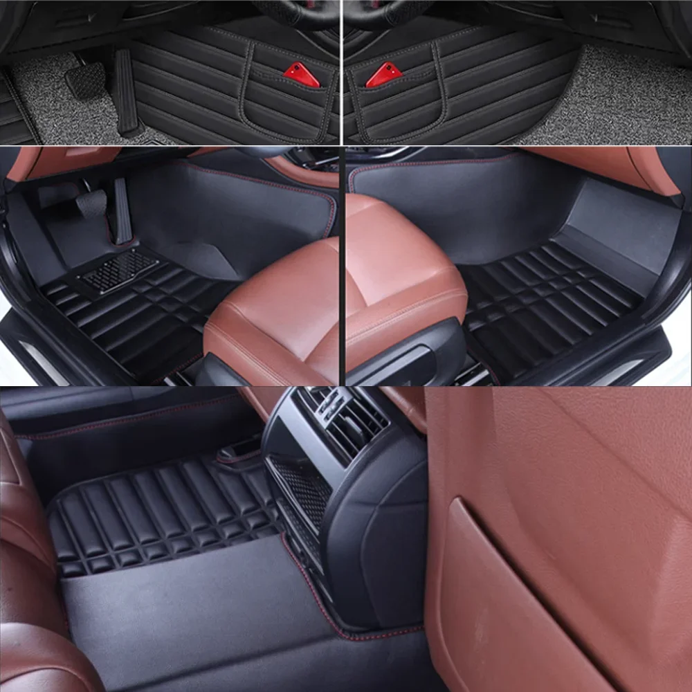 Car Floor Mat for BAIC Senova X55 X5 MK2 2019~2023 Inner Liner Leather Pad Custom Waterproof Cover Space Rug Carpet Accessories