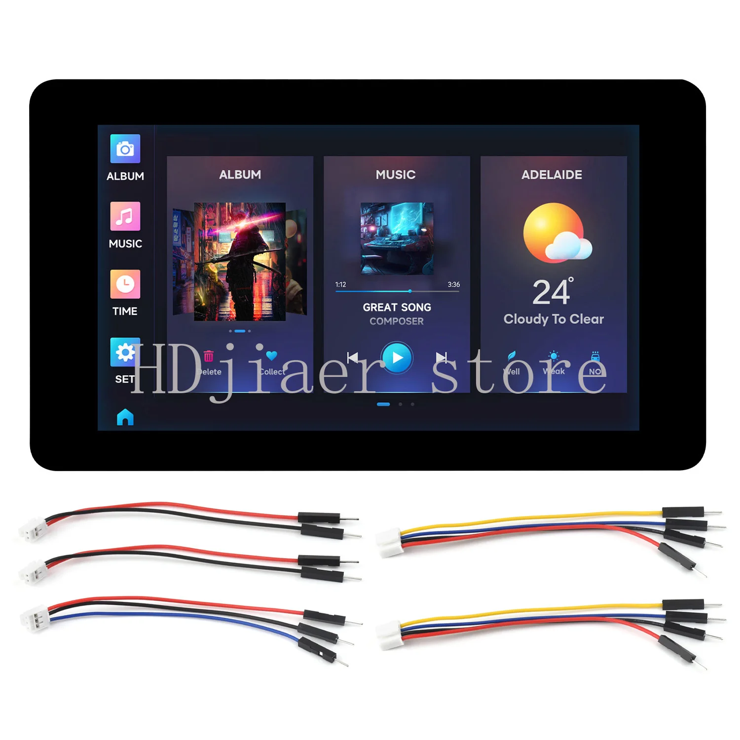 

Waveshare ESP32-S3 7inch Capacitive Display Development Board, ESP32 With Display, Options For Touch. 32-bit LX7 Dual-core