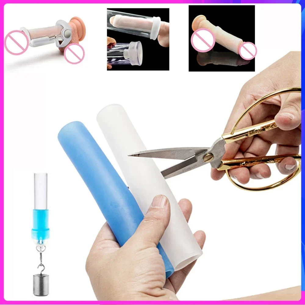 9 Inches Protector Cap for Penis Enlarger Pump Silicone Sleeve Replacement for Penile Extender Stretcher Clamping Kit Sex Toys