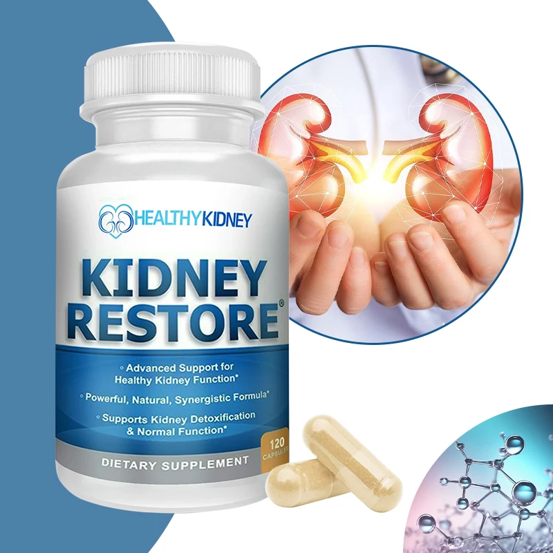 Kidney Cleanse and Detox Supplement - Normal Kidney Function & Restoration, Detoxification,Kidney Health Vitamins - 120 Capsules