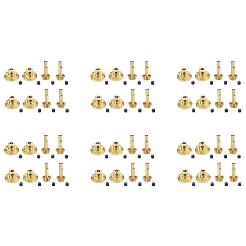 

AS96-48Pcs Brass Front & Rear Axle Gear Drive Shaft Gear Upgrade Accessories For WPL C14 C24 B24 B36 MN D90 D99 MN99S Parts