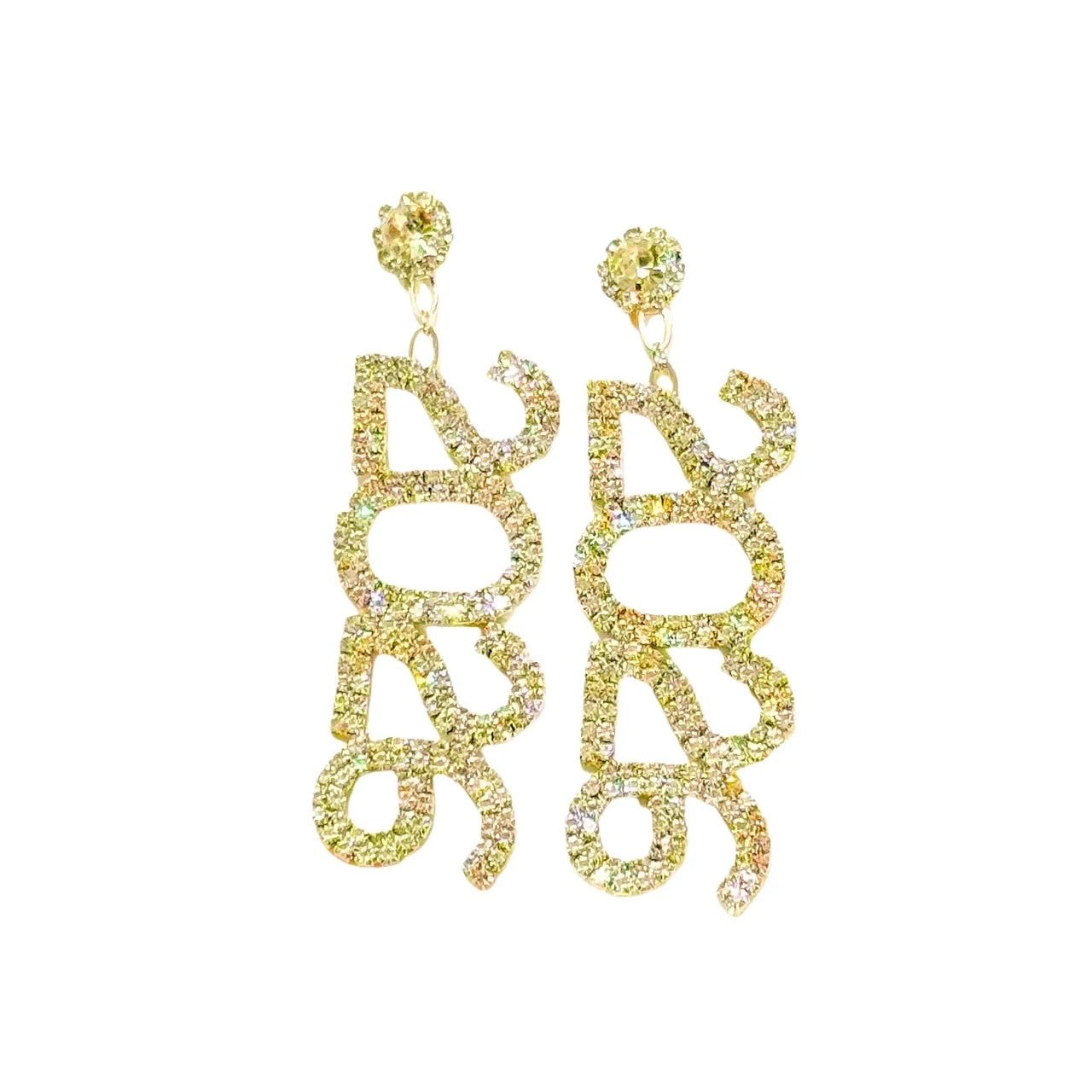 أقراط جديدة ماسية كاملة للعام الجديد رقم 2026، هدايا عيد الميلاد، إكسسوارات أذن ماسية مائية مخصصة #2