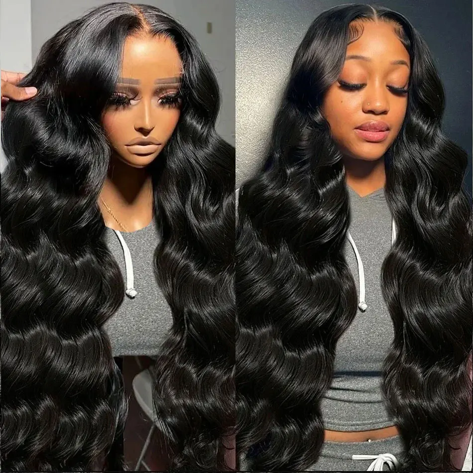 13x6 HD Transparent Body Wave Lace Front Wig Brazilian 360 Water Wave Ready To Wear 5x5 Lace Closure Glueless Wig For Women