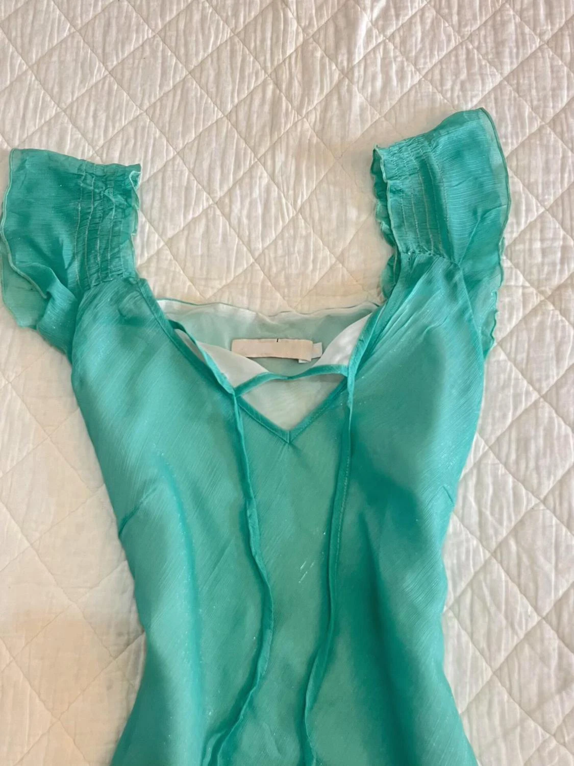 Retro Summer Green Women's Shirts Slim Harajuku Y2K Japan Gyaru Sexy Backless Sleeveless Top 2000s Clothes Cutecore T shirts Bow