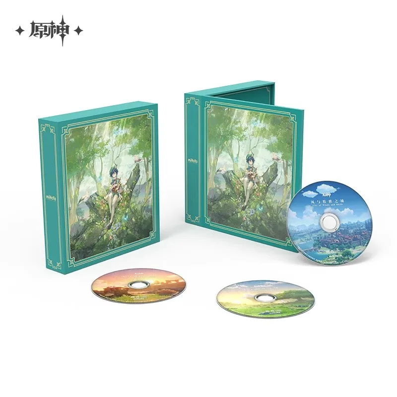 

Official Genuine Genshin Lmpact Wind And Mako Castle CD Set Genshin Anime Peripheral Gift