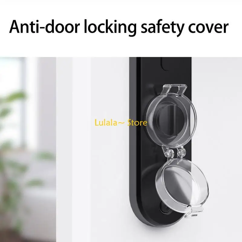 مجموعة y4qa من غطاء الحماية اللاصقة 5pcs لقفل Deadbolts تجنب القفل غير المرغوب فيه #2