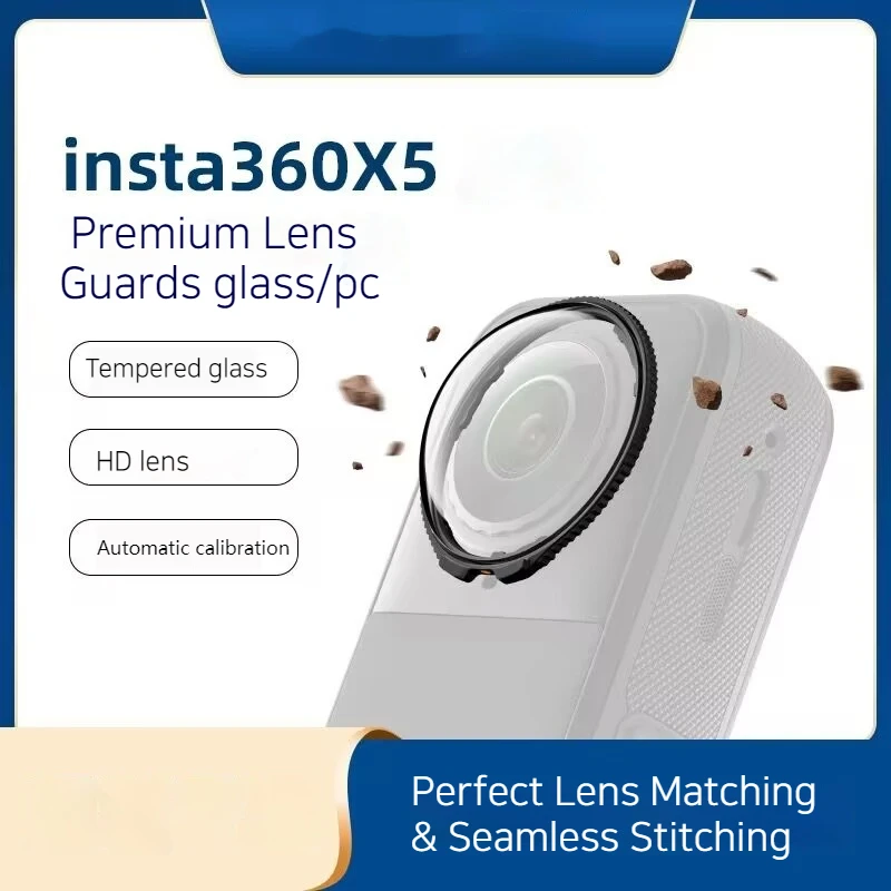 

Optical glass/PC Lens Guards for Insta 360 X5 Protective Cover Practical Lens Protector for Insta 360 X5 Cameras Accessories