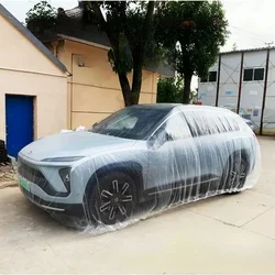 Disposable Transparent Car Clothing Cover Dustproof Rainproof Transparent Paint Dustproof Plastic PE Film Rainproof Car Cover