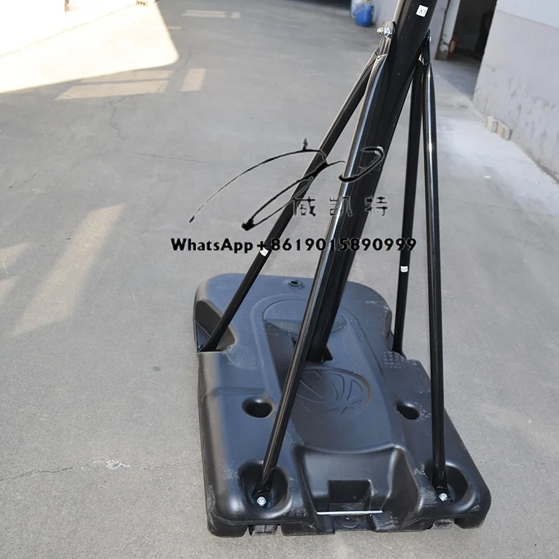 ارتفاع قابل للتعديل كرة السلة المحمولة هوب الهدف الوقوف كرة السلة اللوح الخلفي في الهواء الطلق #3