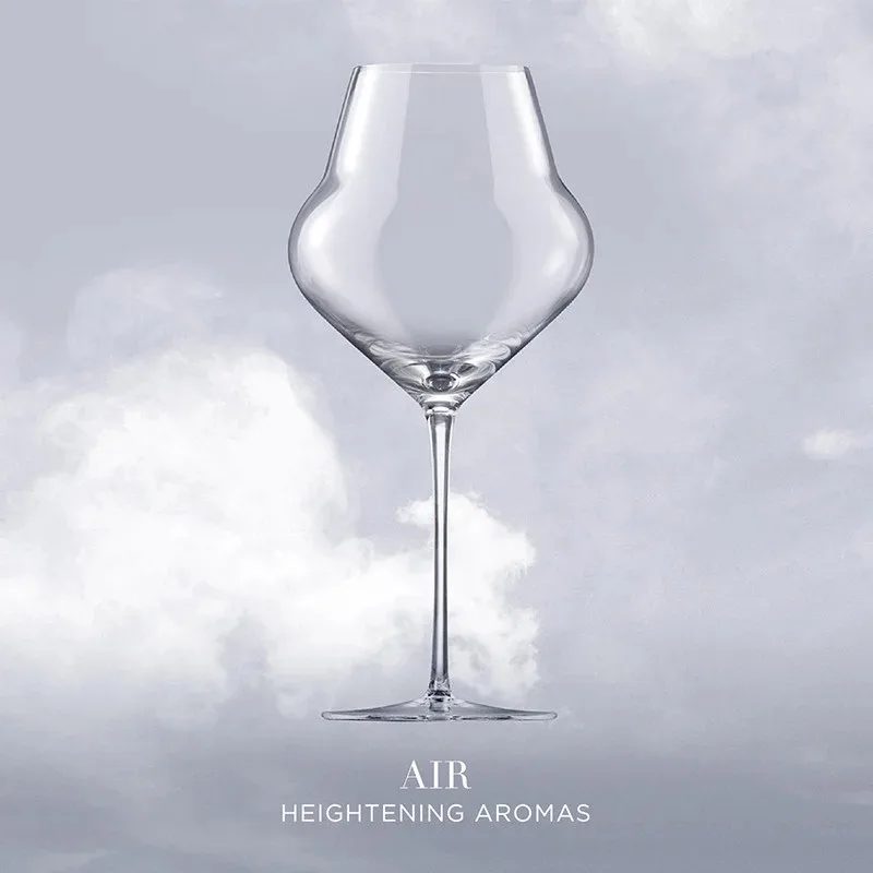 2 Pcs Air Heightening Aromas Red Wine Cup Ocean X Lucaris Design Neat Crystal Wine Glass Wide Bowl Easy Swirling Bordeaux Goblet