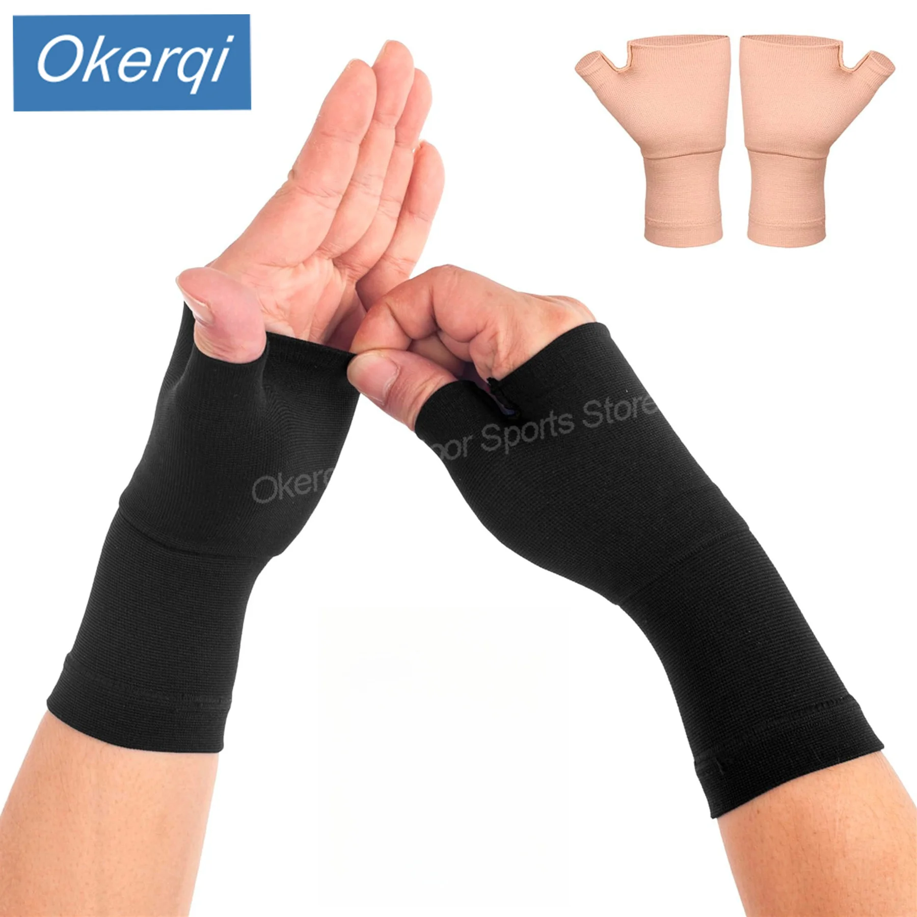 Hand Protector Wrist Protector Wrist & Thumb Support Sleeves Carpal Tunnel Wristband Lycra&Nylon Tendon Sheath Arthritis Support