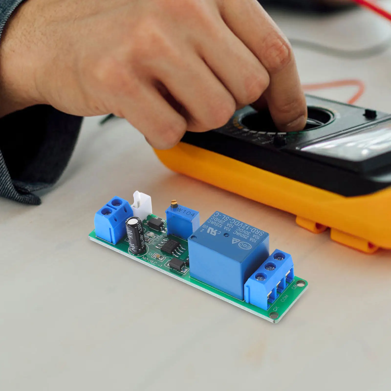 Delay on Off Timing Relay Module Compact External Button Trigger Relay Hub Stable Circuit Control for Home Office Factory