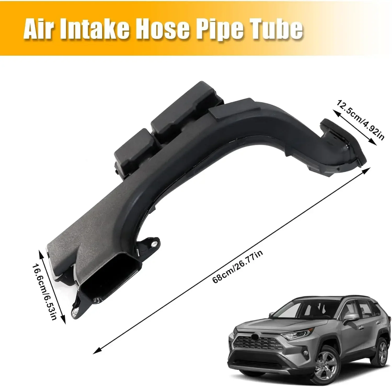 Engine Air Cleaner Intake Inlet Duct Hose Tube 17750-F0070 Compatible with Toyota Rav4 2019 2020 2021 2022 Replace