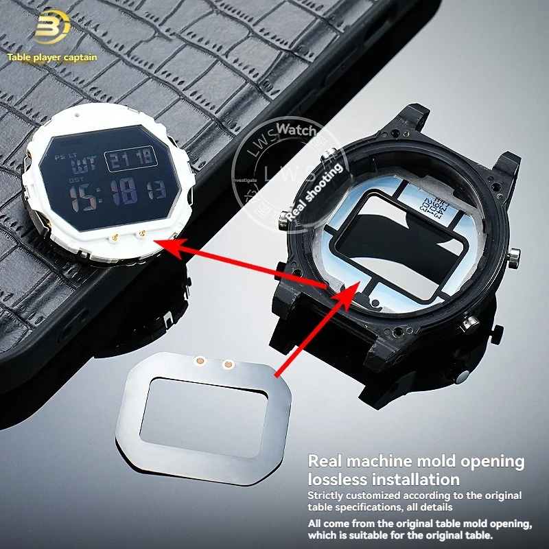 For Casio G-SHOCK series Small Square GW-B5600 Watch Solar Panel Charging Pad Dial Movement Display Mirror Film Accessories