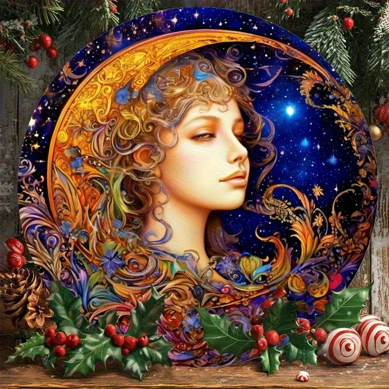 2D Flat - [2D Flat] 2D Graphic Design, 2D Flat Printing, 1pc of Metal Wrought Iron Sign, Josephine Wall Style Girl Theme Flat Pr