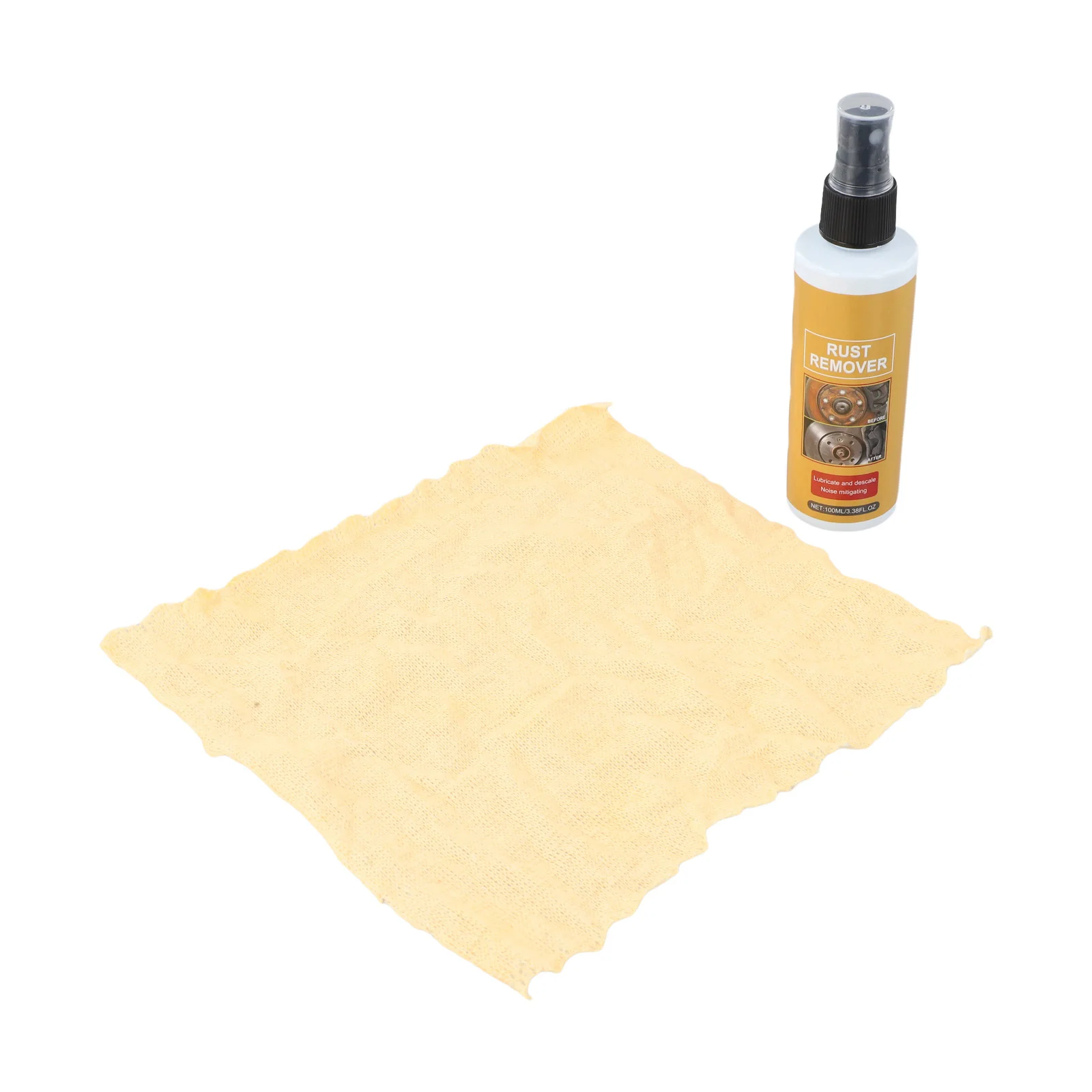 Car Rust Preventer Powerful Decontamination Effective Rust Prevention Automobile Rust Inhibitor 100ML Towel Car Accessories