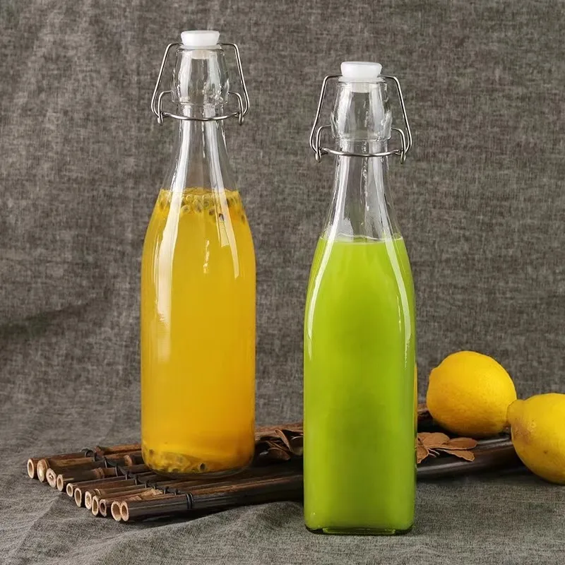 Garrafas de vidro com tampa oscilante, tampas herméticas, garrafa de cerveja para fermentação, kombucha, hidromel, vinagre, cerveja, kebir