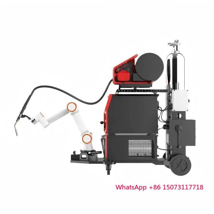 ماكينة لحام MIG روبوتية صناعية ذات 6 محاور - ماكينة لحام أوتوماتيكية GMAW لحام فولاذي متعدد المواد للأجزاء المعدنية