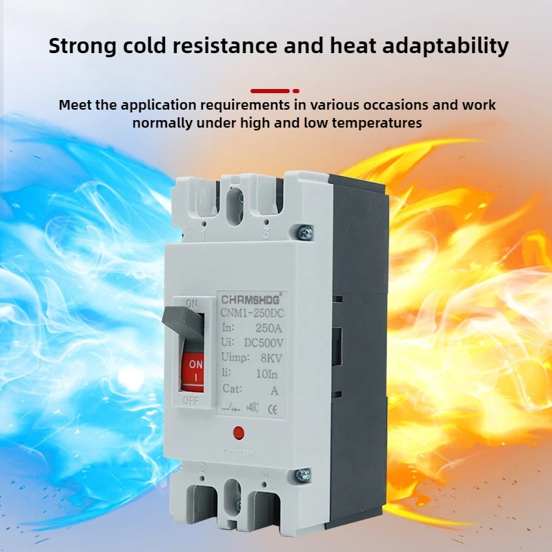 Solar Molded Case Circuit Breaker MCCB Overload Protection Switch Protector for Solar Photovoltaic PV 2P