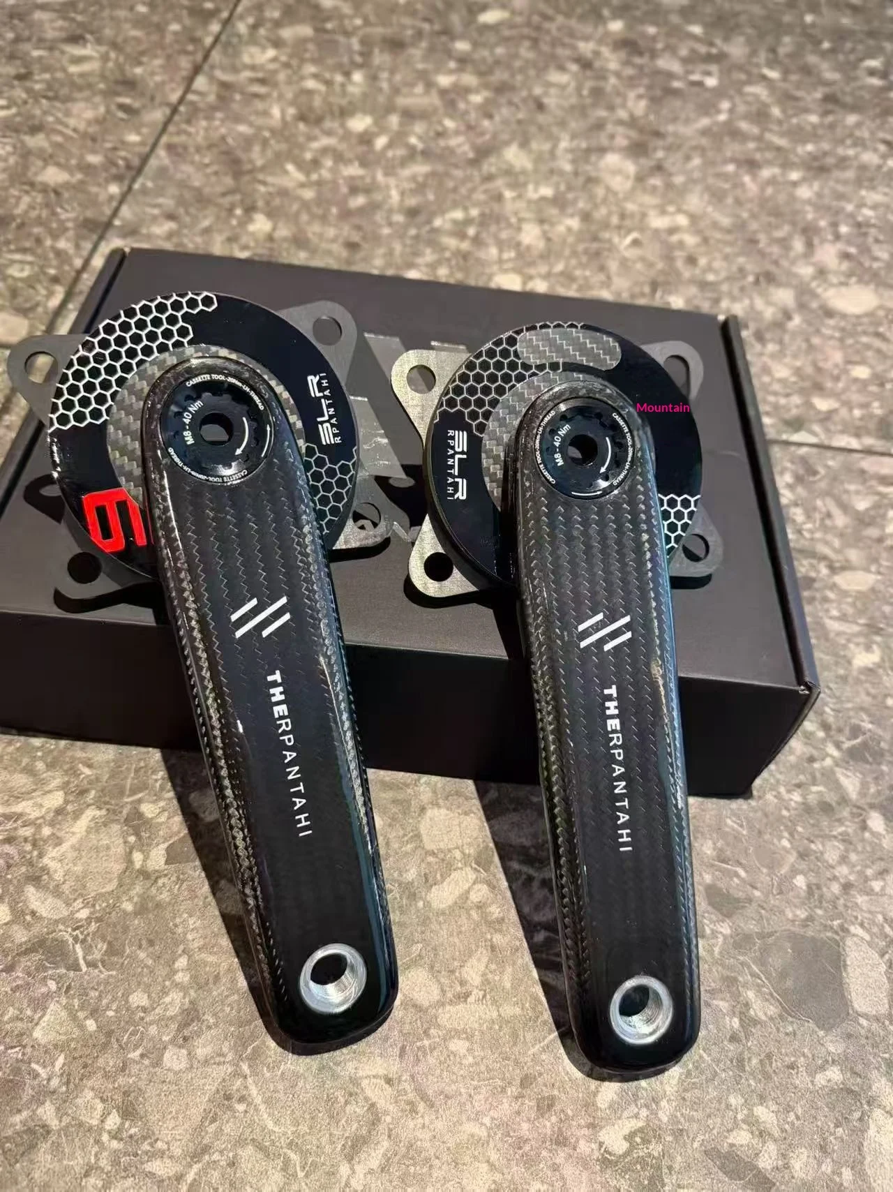 RPANTAHI Carbonfaser-Ultraleicht-Kettenblattklemme (EASTON zu BCD110) 4-Loch Rennrad Einzel-/Doppelkettenblattklemme – Detail 7