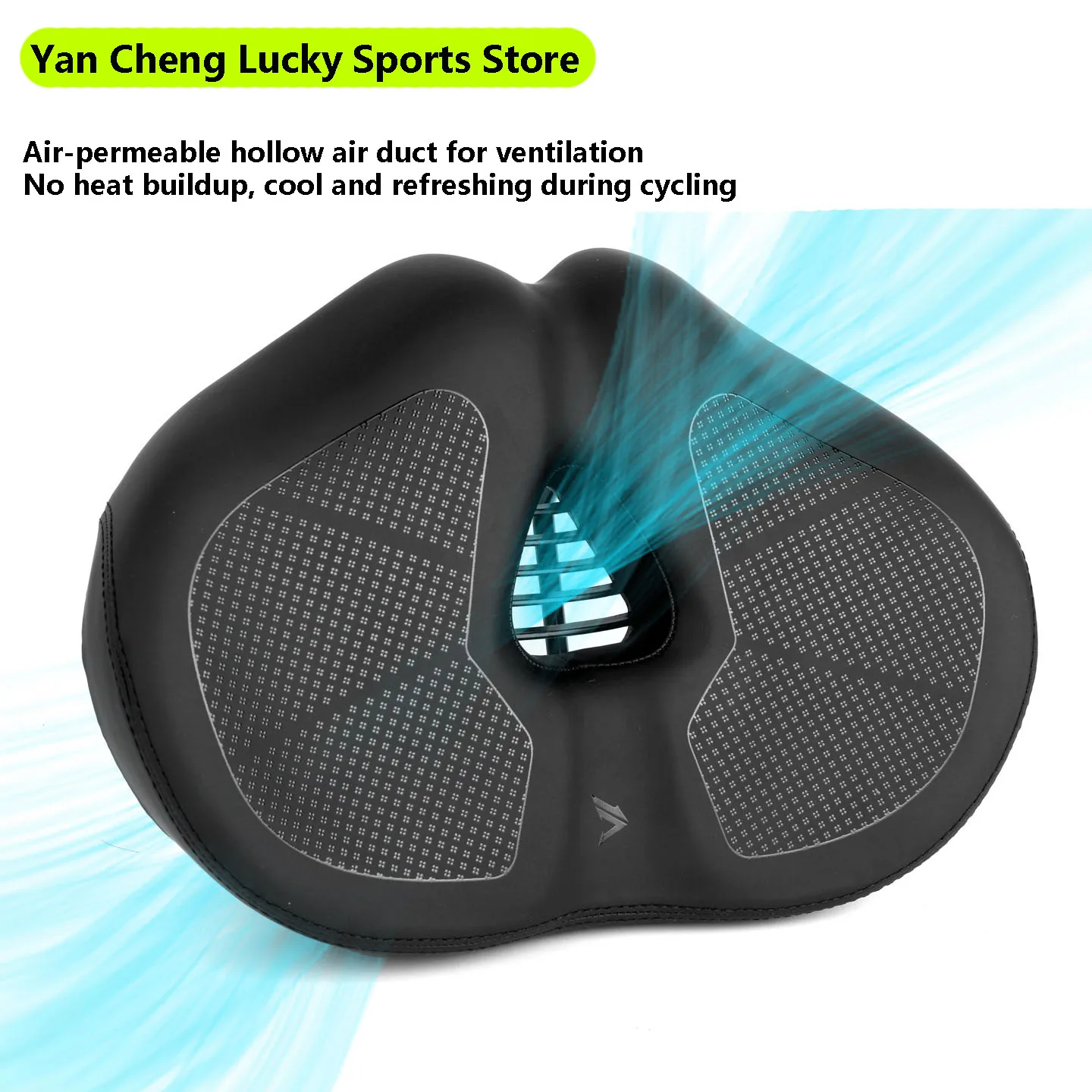 

Утолщенное седло для горного велосипеда, водонепроницаемое мягкое велосипедное сиденье, складная подушка для велосипеда из искусственной кожи, черно-коричневое седло, часть велосипеда