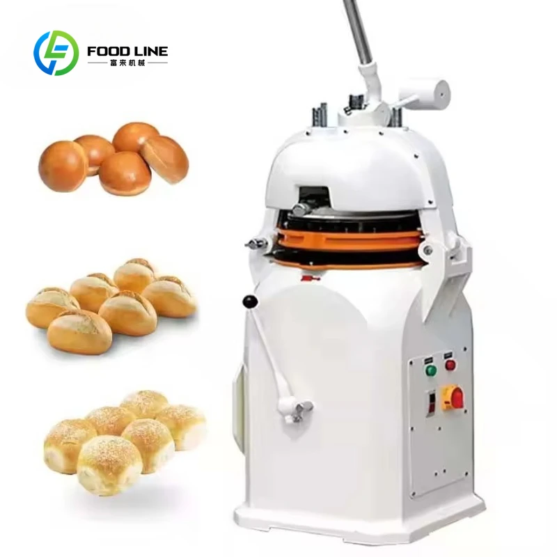 

Customized Bread Making Dough Cutting Machine Bakery Equipment Semi-Automatic Dough Divider and Rounder for Bakery Processor
