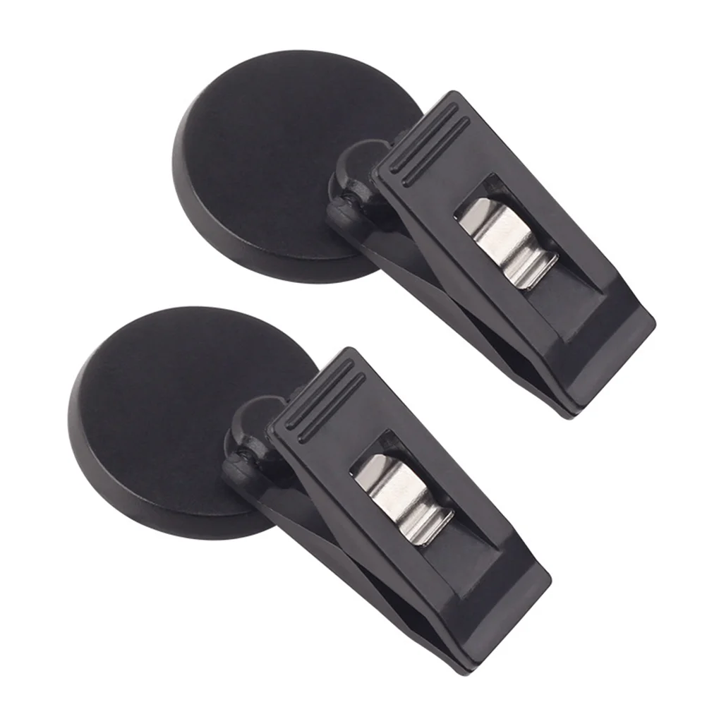 2Pcs Vehicle-mounted Access Control Holder Multi-function Clip Convenient Bill Holder Black ticket folder