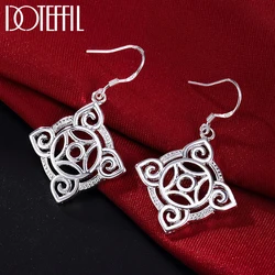 Geometric Pattern Drop Earring For Women Lady Wedding Engagement Party Fashion Jewelry