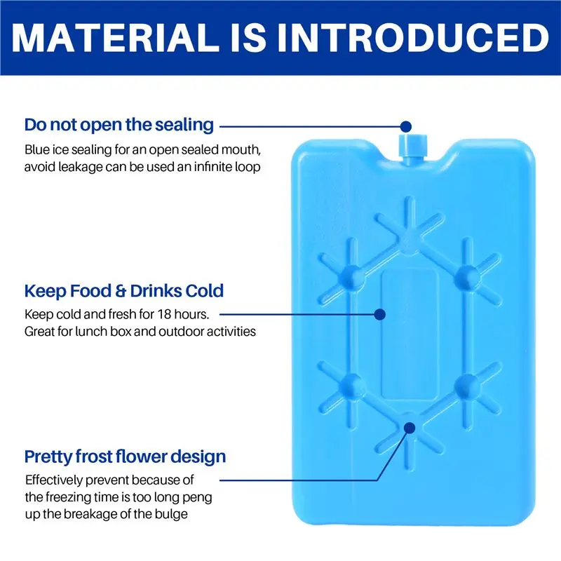 【CYBER MONDAY】Ice Packs for Lunch Box - Reusable Ultra-Thin Freezer Packs - Long-Lasting Cool Packs for Coolers, Keep Food ,8Pac