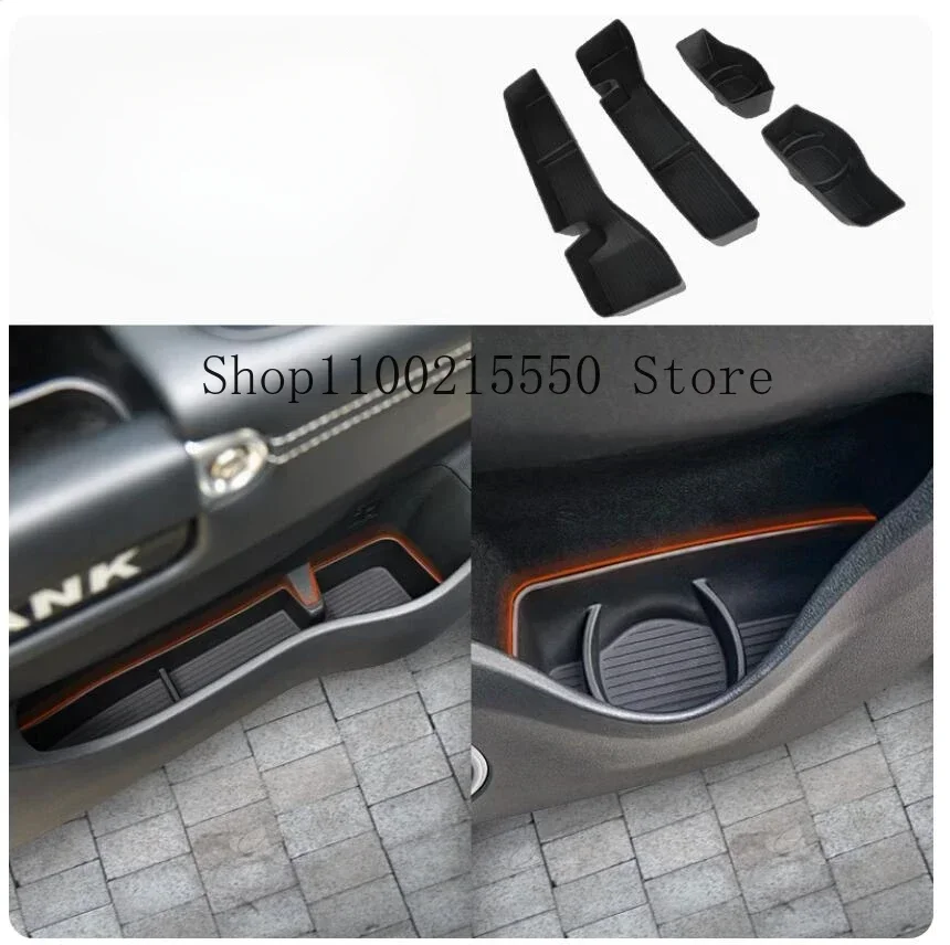

Door Slot Storage Box TPE for Tank 300 Upgrade Integral Molding Interior Modification Special Storage Box Storage and Finishing