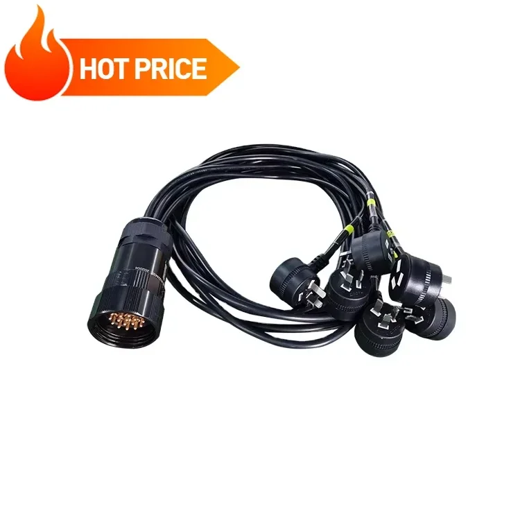 Best Price Extension Cable 19pin  Break Out To 6 Units AU Piggyback Connectors Power Cables Starting From 10 Pieces for Sale