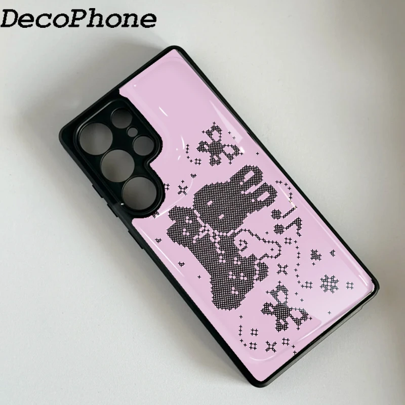 Y2K Rosa Mosaik-Häschen Epoxy Handyhülle Sturzsicher FÜR Samsung Galaxy 23/24/25/26 Plus FE ULTRA EDGE