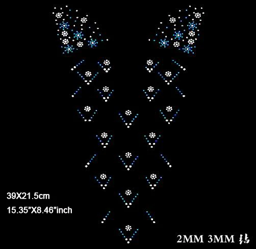 4pcs/lot(39cmX21.5cm) New pattern Super Bright Hotfix Rhinestone Heat Transfer Rhinestone for DIY Sewing Accessories(SSA-3511)