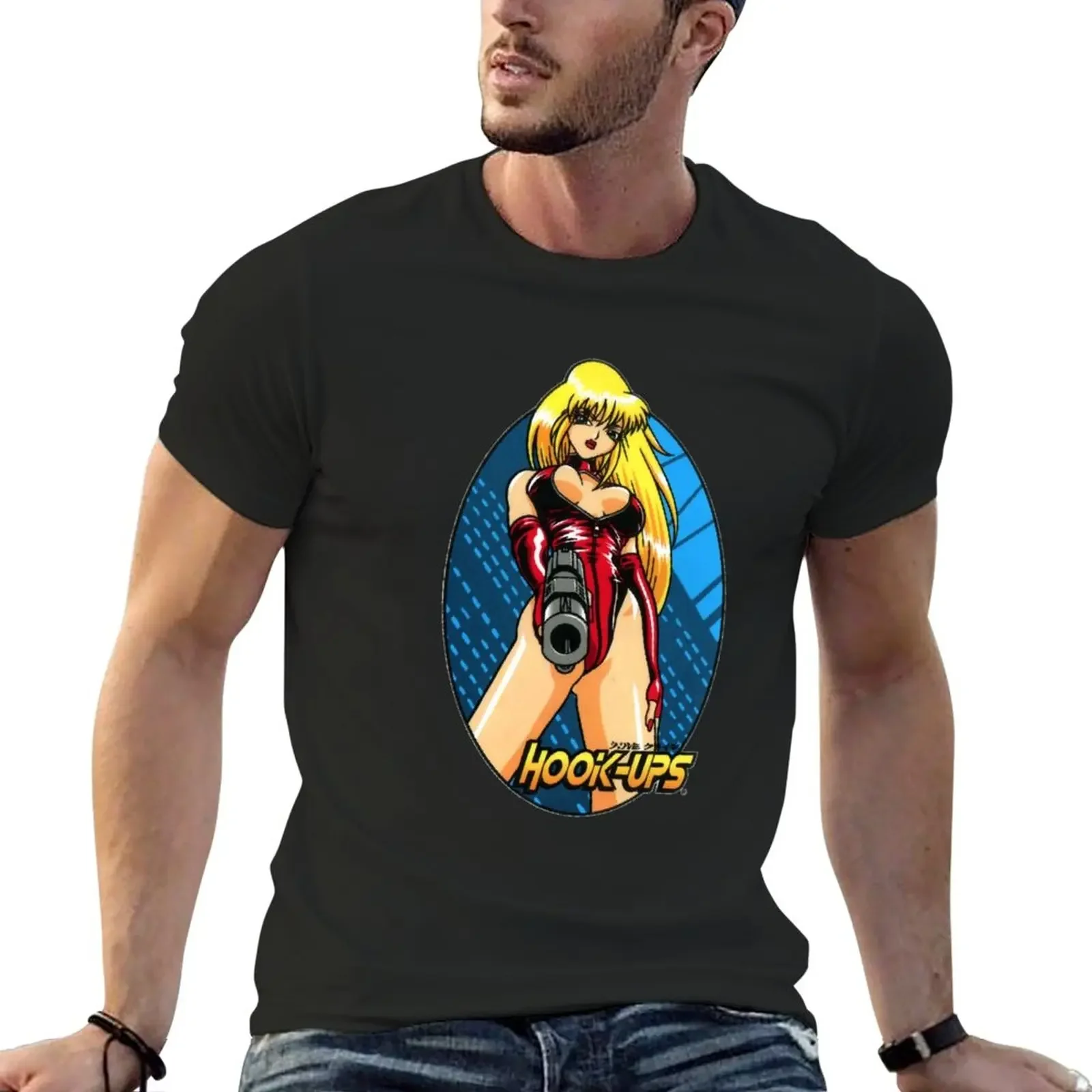 

Vintage Anime Girl Hook Ups Classic T-Shirt oversizeds new edition Short sleeve tee mens clothing