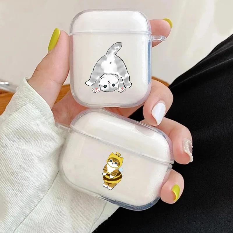 

Cute Cartoon Cat Earphone Case for Airpods 4th 3rd 2 Pro 3 Shockproof Cover for Airpod 2 3 1 Protective Accessorie Shell Fundas