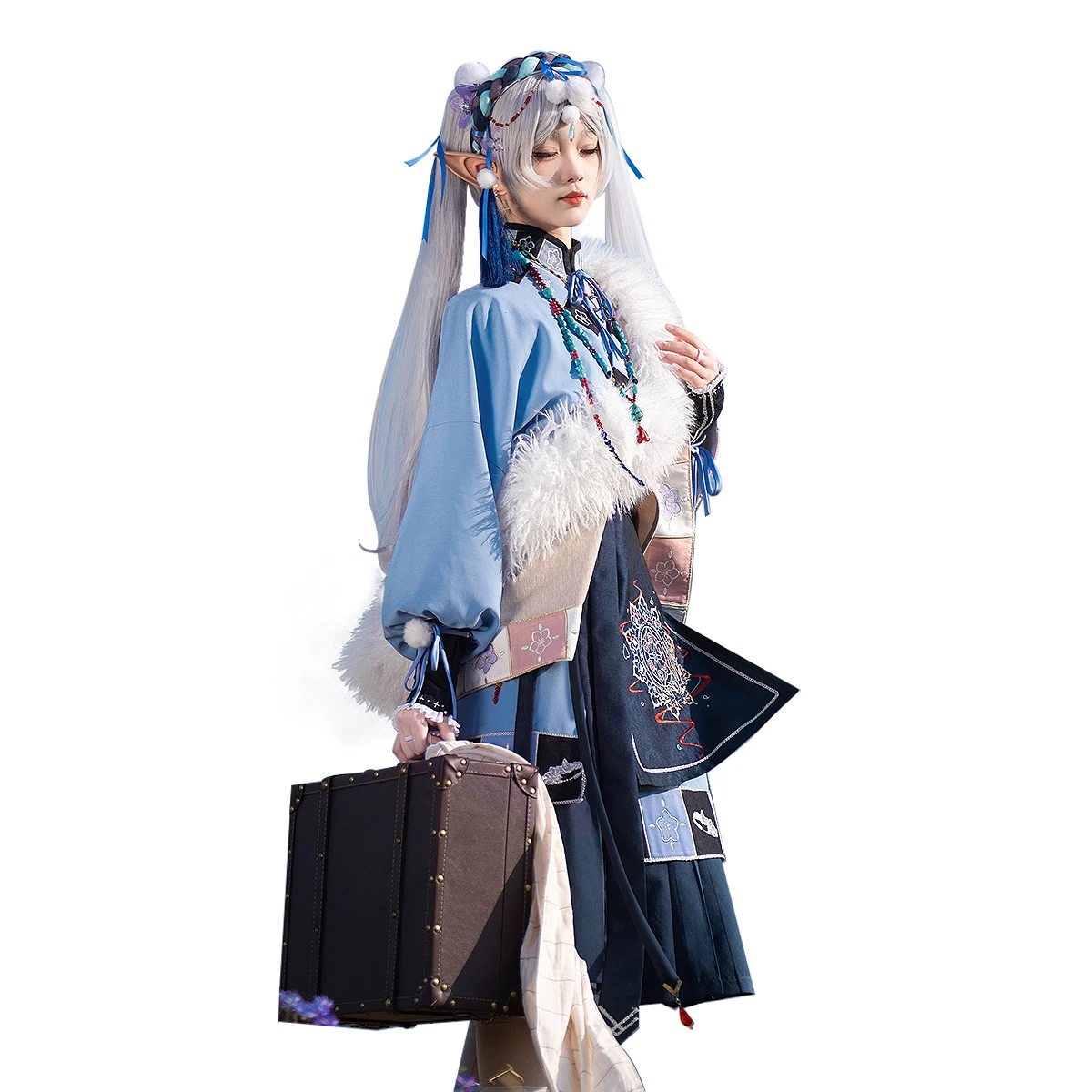 أزياء Irelia H Anime Frieren: أزياء Beyond Journey's End Frieren التأثيرية فستان الثلج أزياء الهالوين