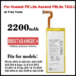 Bateria HB3742A0EZC + do Huawei P8 Lite Ascend P8 Lite TAG-L21 L22 L23 L01 L03 L13 ALE-L21 UL00 2200mAh Accu