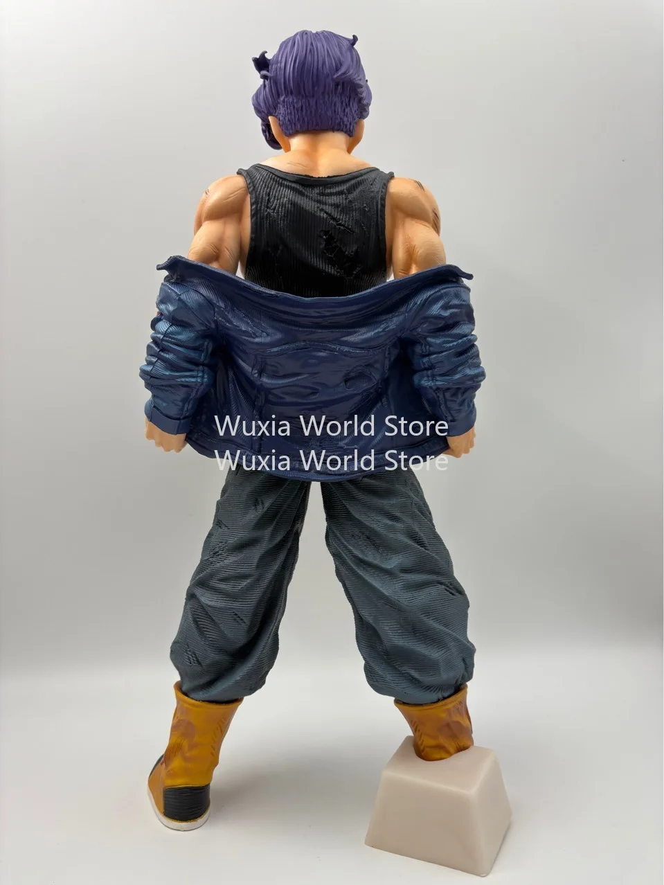 40 cm Torankusu-Figur DRAGON BALL Saiyajin Lila und gelbe Haare Anime-Figur Desktop-Ornament Dekoration Beste Geschenke für Kinder