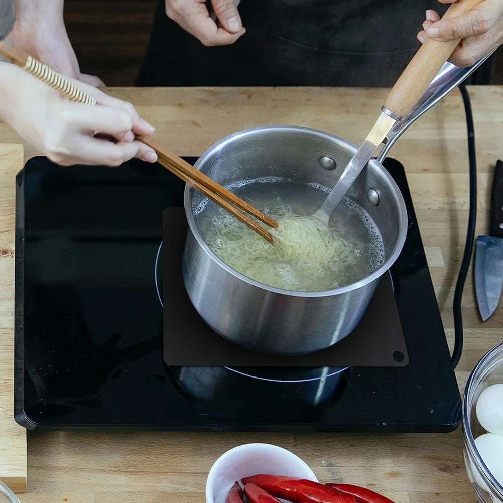 

2 Pcs Silicone Mat for Induction Cooktop Microwave Mats Pot Holders Pad Countertop Protector Easy Clean Use